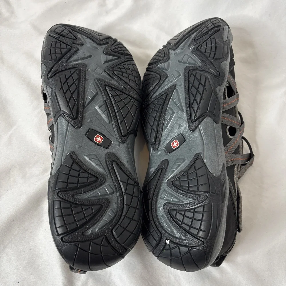 Swiss Gear Mens‎ 7 Water Shoes Kayaking Hiking Outdoor Gray Black FM8335